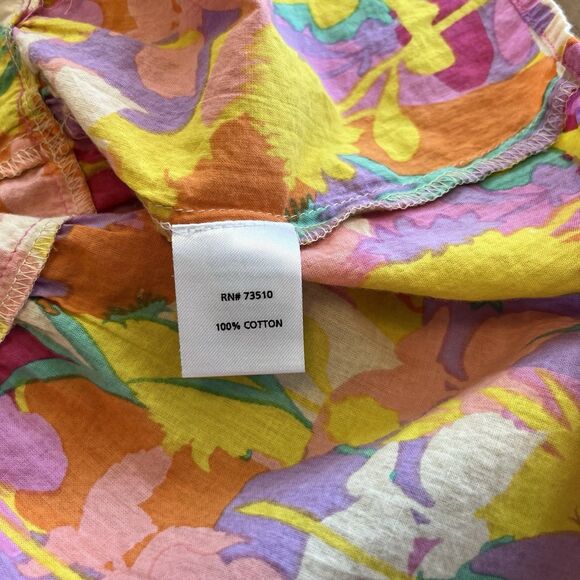 Ivy Jane Women's Top Size Sm Running Stitched Top Boho Colorful Embroidered Cute - Picture 6 of 9